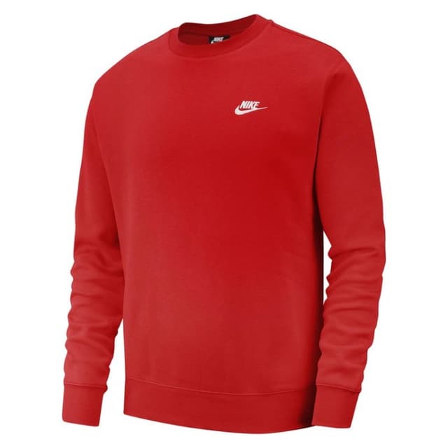 Толстовка мужская Nike M Nsw Club Crw Ft красная BV2666-657