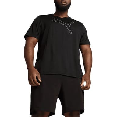Футболка мужская Puma M TAD ESS HEATHER CAT TEE черная 52590701