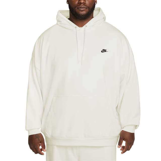Толстовка мужская Nike M NK CLUB FT OVERSIZED PO HDY белая HJ1816-133