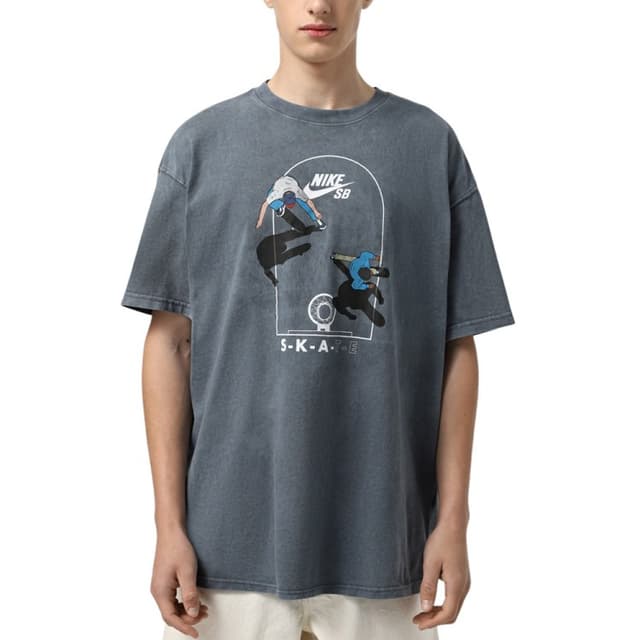 Футболка чоловіча Nike U NK SB TEE M90 OC COURT темно-сіра HJ0816-060