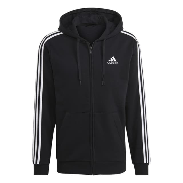 Толстовка мужская Adidas M 3S Fl Fz Hd черная GK9051