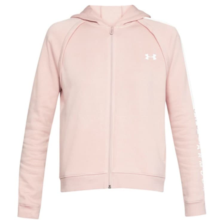 Толстовка женская Under Armour Rival Fleece Full Zip розовая 1317856-602