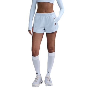 Шорты женские Nike W NSW NK WR PLY KNT MR 2" SHRT голубые HJ1406-423