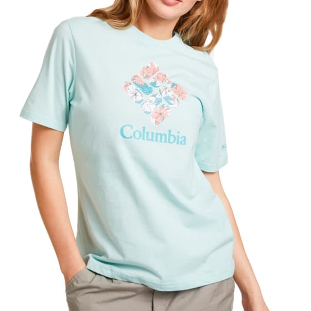 Футболка жіноча Columbia Timber Point™ Graphic Tee зелена 2022261-329