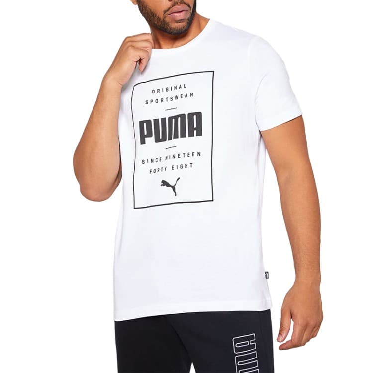 Футболка мужская Puma Box Tee белая 85407602