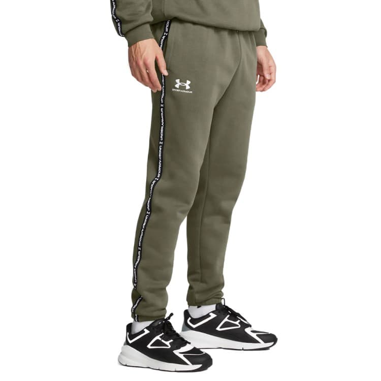 Штани чоловічі Under Armour UA Icon Fleece Jgr Taping оливкові 1389358-390
