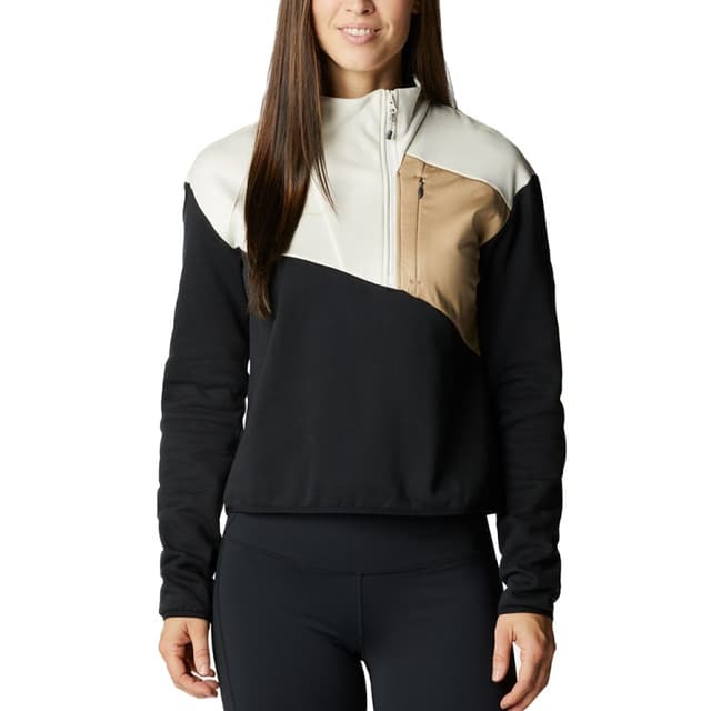 Толстовка жіноча Columbia  Lodge™ Hybrid Pullover черная чорна 1959811-011