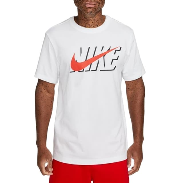 Футболка мужская Nike M NSW TEE SWOOSH BLOCK белая DZ3276-100