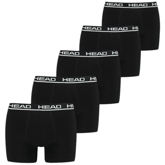 Боксери чоловічі HEAD BASIC BOXER 5P ECOM чорні 701203974010
