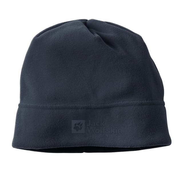 Шапка унисекс Jack Wolfskin REAL STUFF BEANIE темно-синяя 1909852-1010