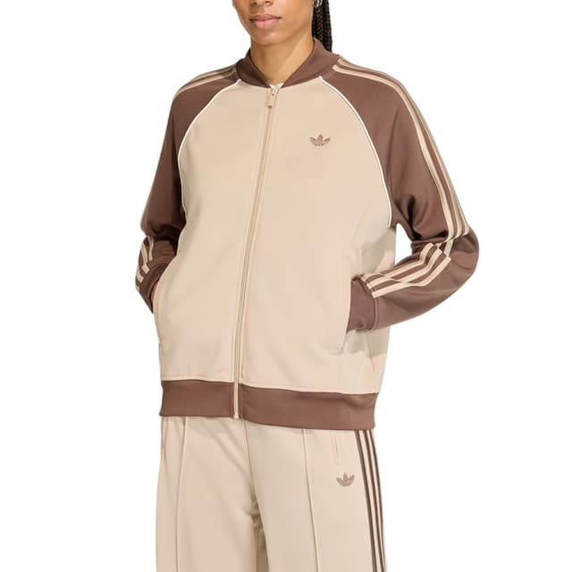 Толстовка жіноча Adidas SST LOOSE TT бежева KD8825