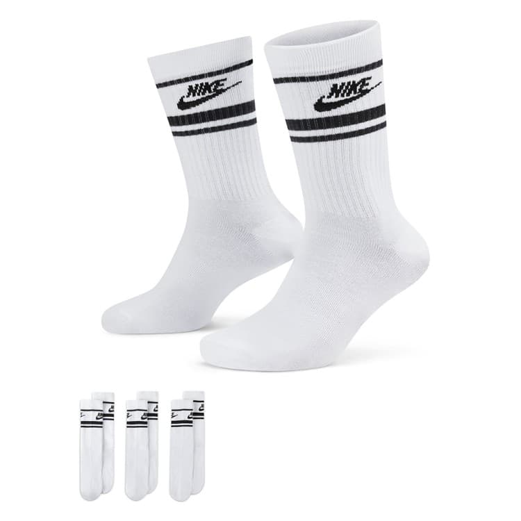 Носки Nike U NK NSW EVERYDAY ESSENTIAL CREW 3PR - 144 STRIPES белые DX5089-103