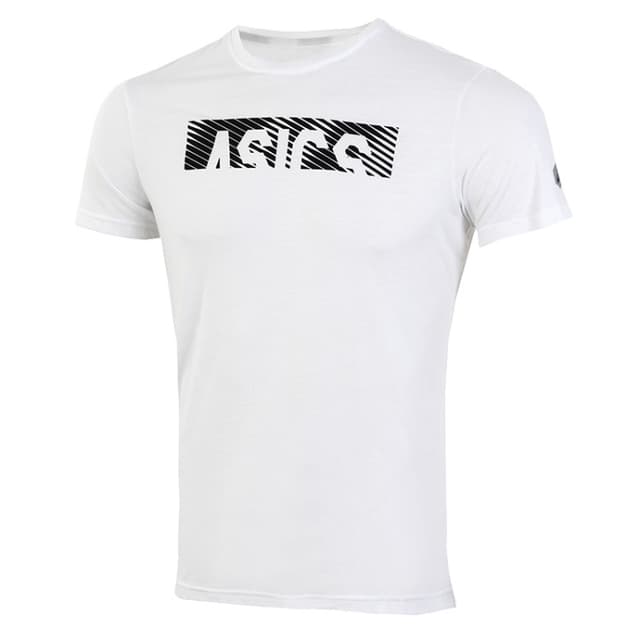 Футболка мужская Asics ESNT DIAGONAL SS TOP белая 155234-0014