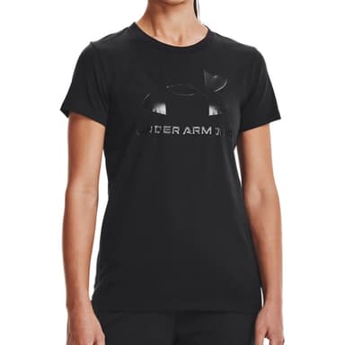 Футболка женская Under Armour UA SPORTSTYLE LOGO SS черная 1356305-002