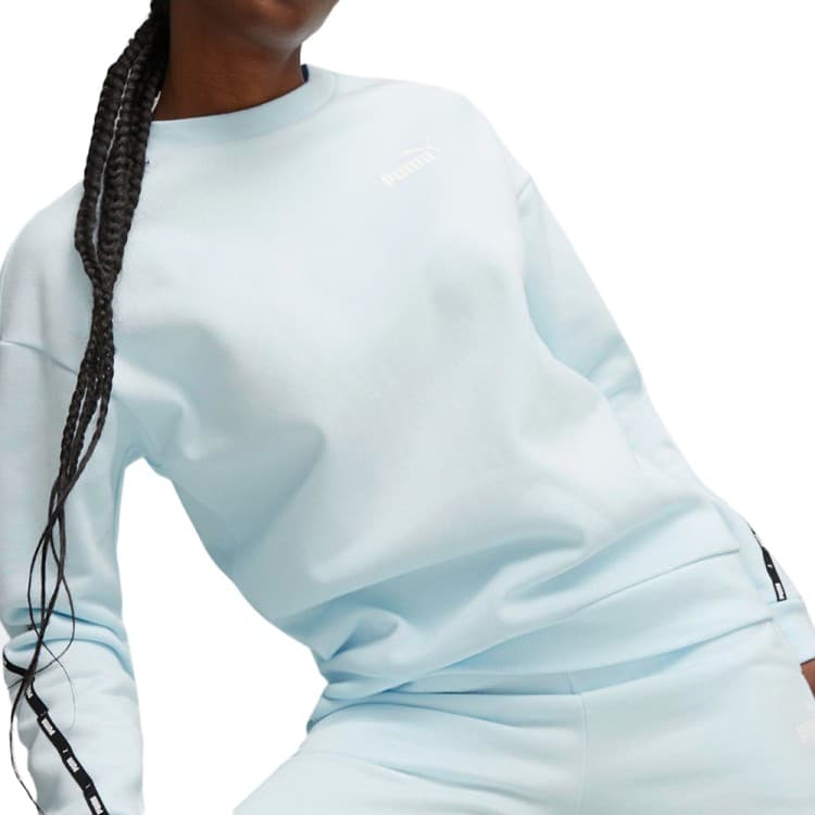 Толстовка жіноча Puma ESS TAPE Crew блакитна 67599569