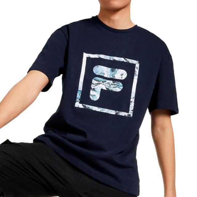 Футболка мужская FILA T-shirt синяя 107749-Z4