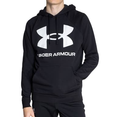 Толстовка мужская Under Armour UA Rival Fleece Big Logo HD черная 1357093-001