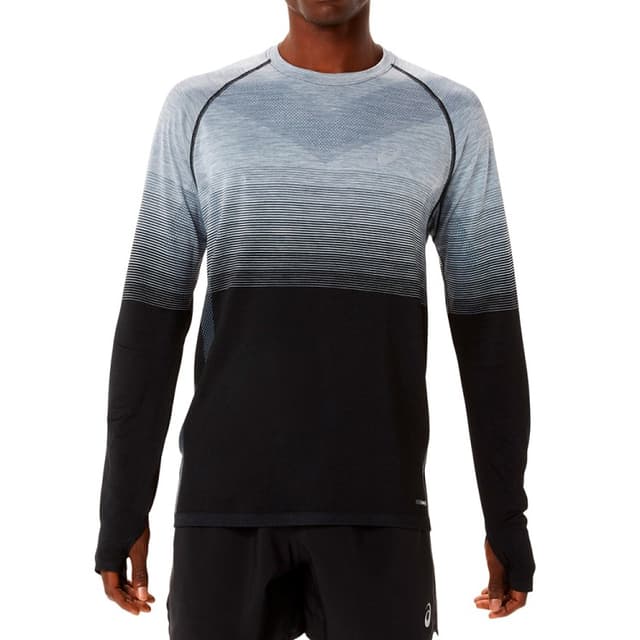 Лонгслив мужской Asics Seamless Ls Top черный 2011C394-002