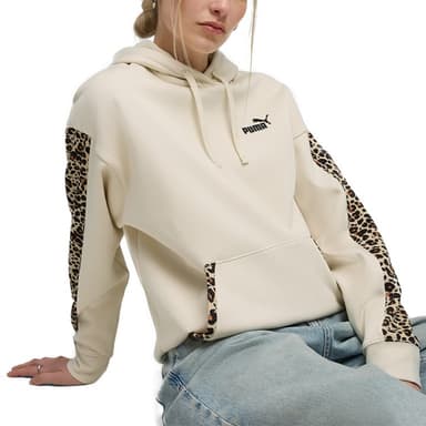 Толстовка жіноча Puma ESS GRAPHIC Animal Comfort Hoodie FL молочна 68808487