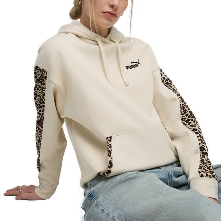 Толстовка жіноча Puma ESS GRAPHIC Animal Comfort Hoodie FL молочна 68808487