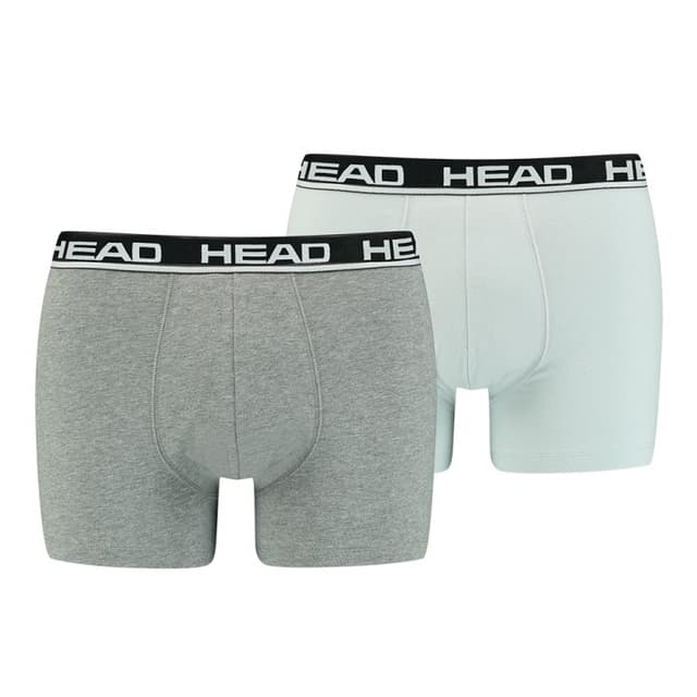 Боксери чоловічі HEAD BASIC BOXER 2P сірі 701202741012