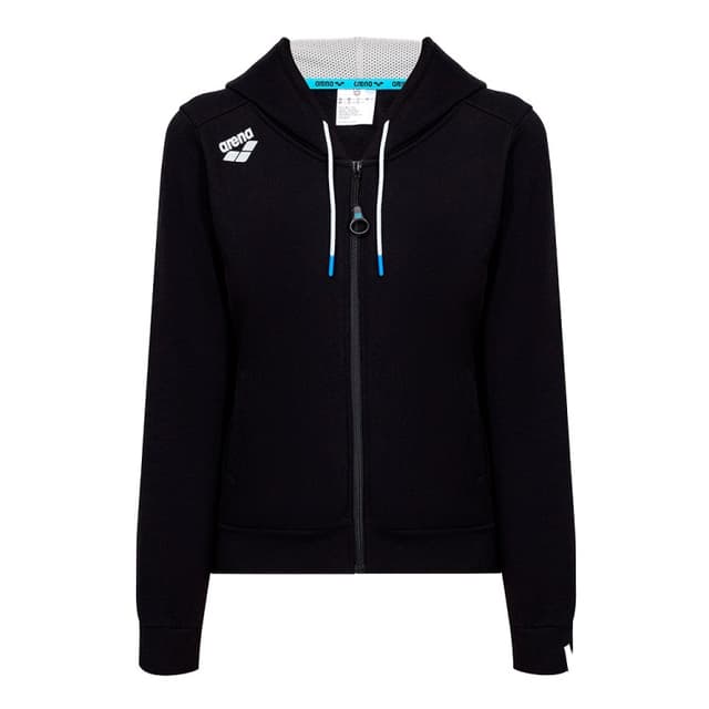 Толстовка жіноча Arena W Te Hooded F/Z Jacket чорна 003849-500 