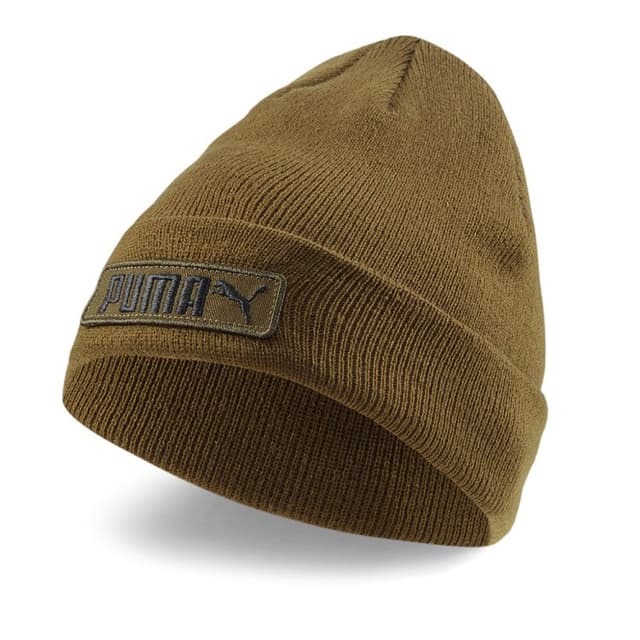 Шапка Puma PUMA Classic Cuff Beanie хакі 02343408