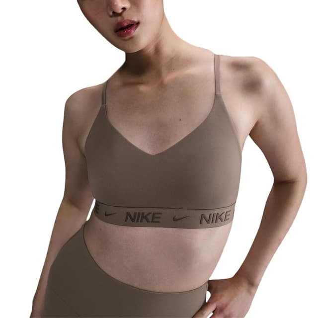 Бра жіночий Nike W NK DF INDY LGT SPT BRA коричневий FD1062-233