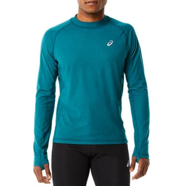 Лонгслив мужской Asics Winter Run Ls Top синий 2011C399-300