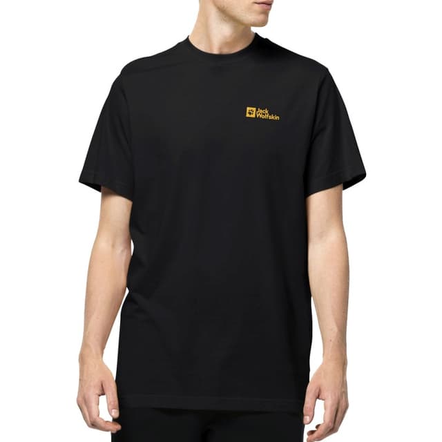 Футболка мужская Jack Wolfskin ESSENTIAL T M черная 1808382-6000