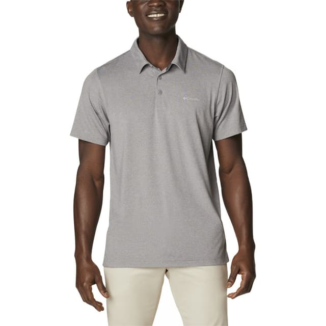 Рубашка-поло мужская Columbia Tech Trail ™ Polo серая 1768701-004