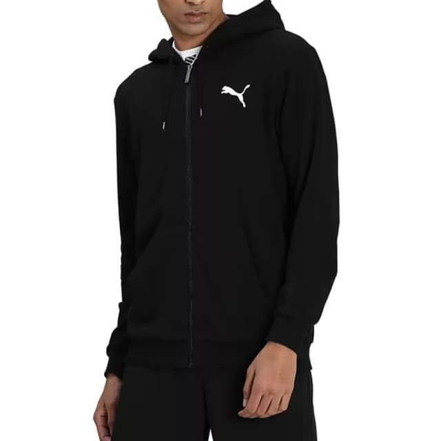 Толстовка чоловіча Puma ESS Small Logo FZ Hoodie чорна 58670451