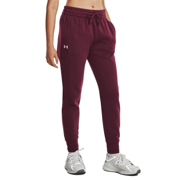 Штани жіночі Under Armour UA Rival Fleece Jogger бордові 1379438-600