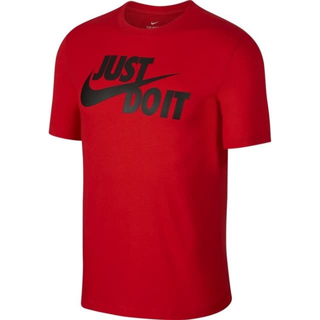 Футболка мужская Nike Tee Just do It Swoosh красная AR5006-657