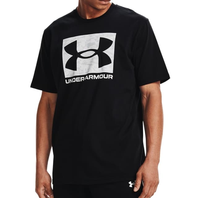 Футболка мужская Under Armour UA ABC CAMO BOXED LOGO SS черная 1361673-001