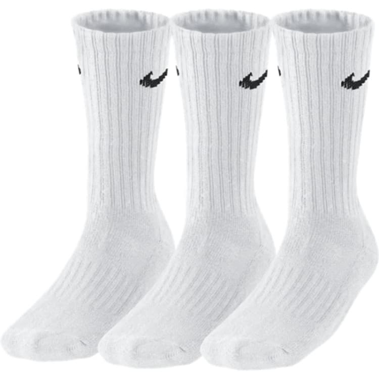 Шкарпетки Nike 3PPK Value Cotton Crew білі SX4508-101 — Sport City Шкарпетки Nike 3PPK Value Cotton Crew білі SX4508-101