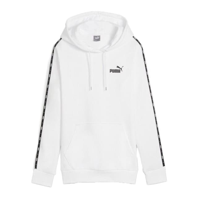 Толстовка женская Puma ESS TAPE Hoodie TR белая 67792102 — Sport City Толстовка женская Puma ESS TAPE Hoodie TR белая 67792102