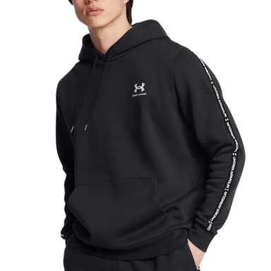 Толстовка чоловіча Under Armour UA Icon Fleece HD Taping чорна 1389356-001 — Sport City Толстовка чоловіча Under Armour UA Icon Fleece HD Taping чорна 1389356-001