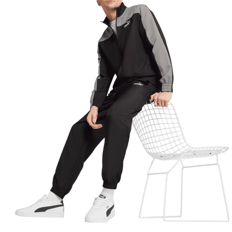 Костюм мужской Puma Woven Colorblock Tracksuit черный 68485601 — Sport City Костюм мужской Puma Woven Colorblock Tracksuit черный 68485601