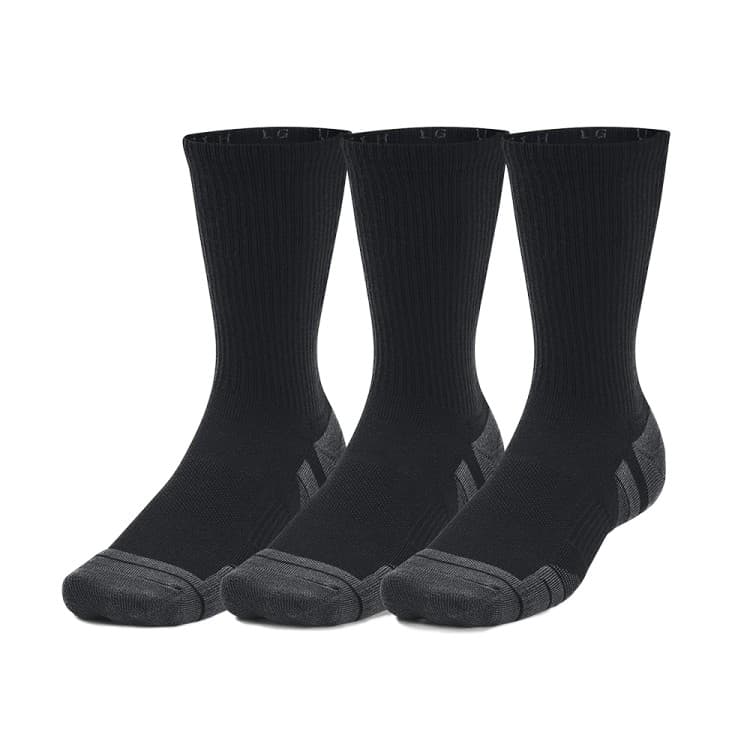 Шкарпетки Under Armour UA Performance Tech 3pk Crew чорні 1379512-001 — Sport City Шкарпетки Under Armour UA Performance Tech 3pk Crew чорні 1379512-001