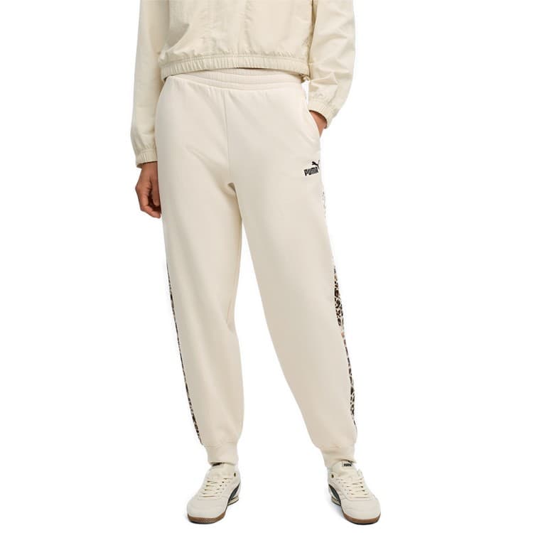 Брюки женские Puma ESS GRAPHIC Animal Comfort High-Waist Sweatpants FL молочные 68808687 — Sport City Брюки женские Puma ESS GRAPHIC Animal Comfort High-Waist Sweatpants FL молочные 68808687