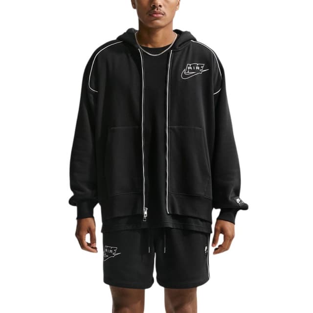 Толстовка мужская Nike M NK AIR BB FZ HDY черная IF1274-010 — Sport City Толстовка мужская Nike M NK AIR BB FZ HDY черная IF1274-010